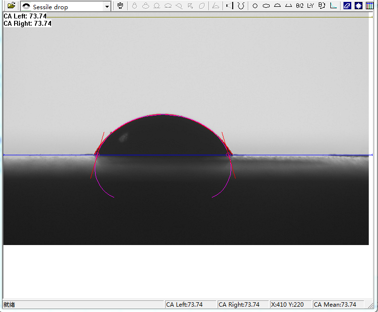 接触角测量仪分析软件